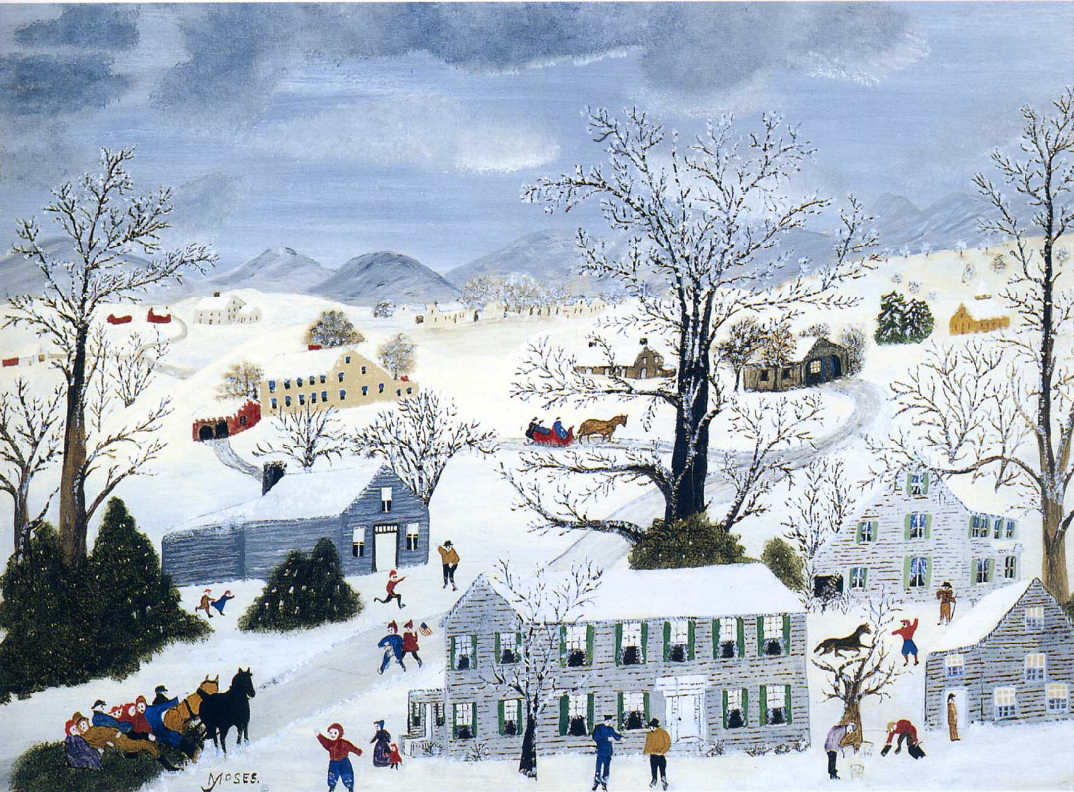 Grandma moses картины