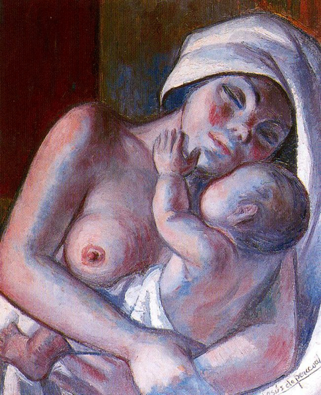 Jesus de Perceval. Mother and little child