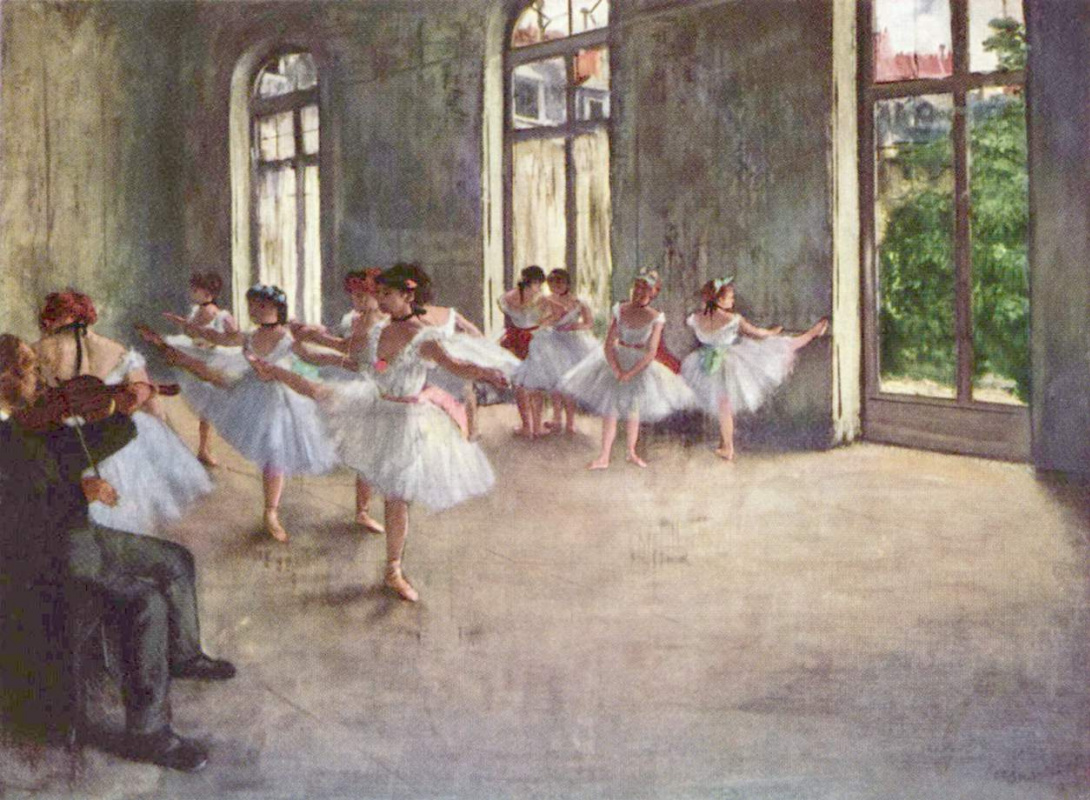 Edgar Degas. Ballet rehearsal