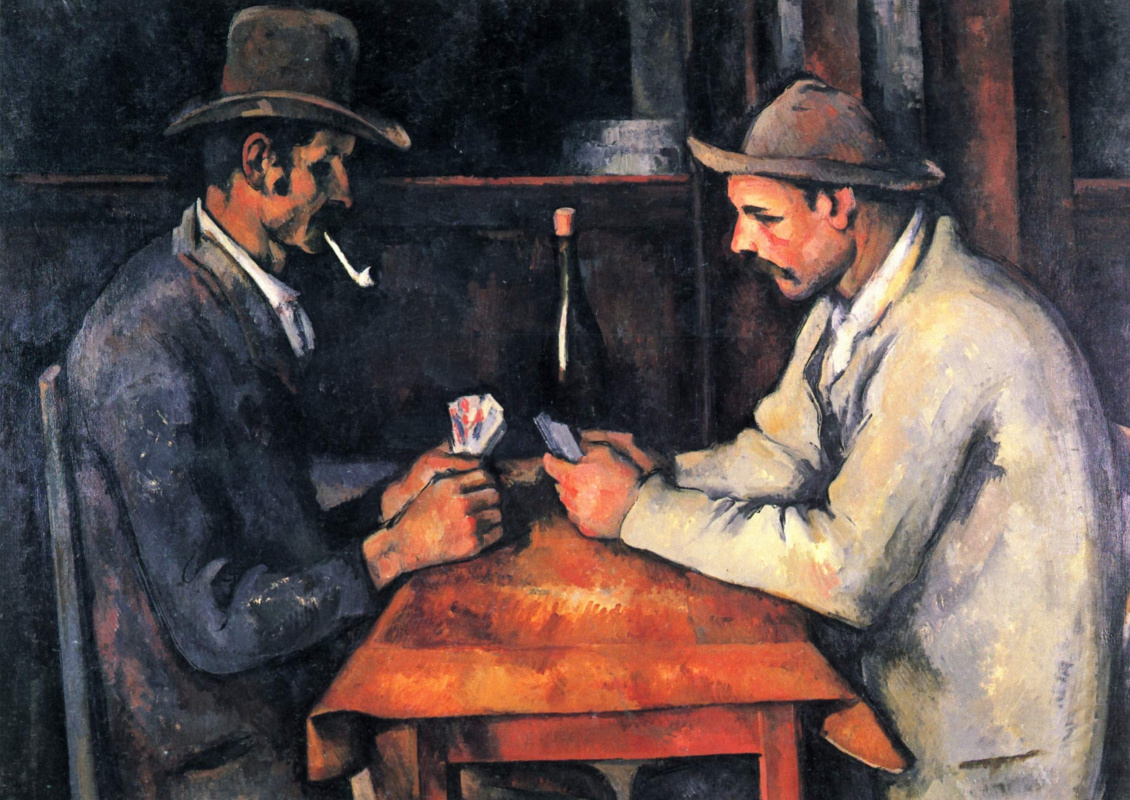 Paul Cezanne. The card players