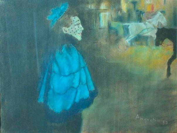 Louis Anquetin. Woman in blue
