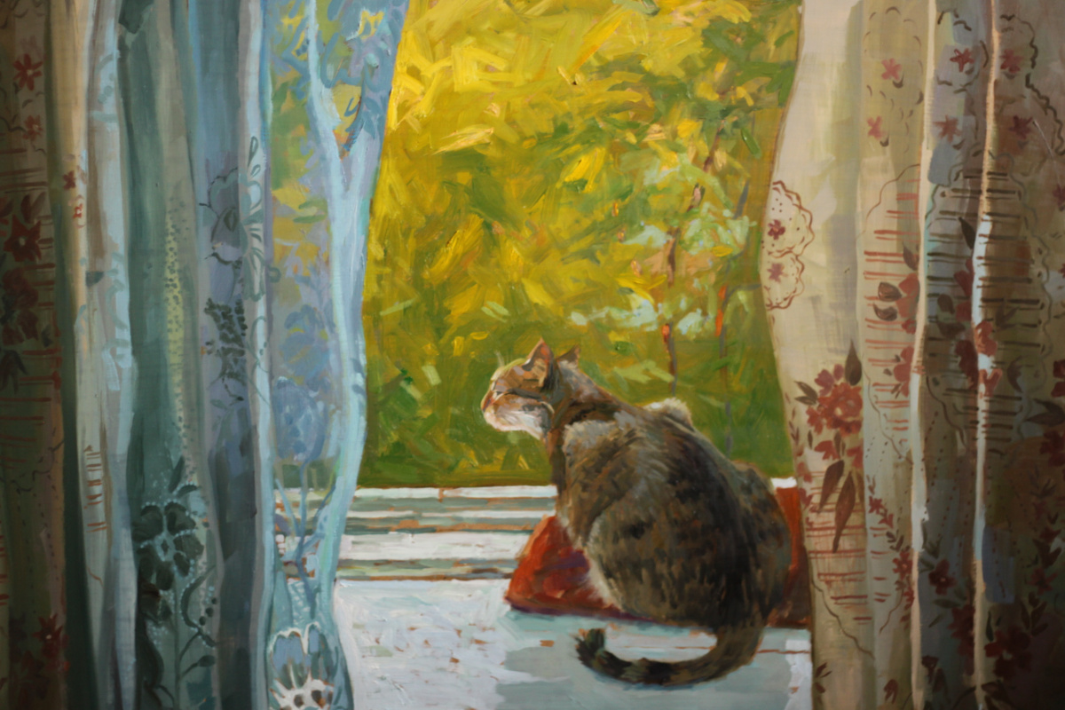 Anastasia Mysheva. At the open window