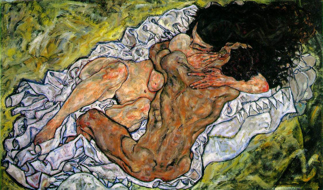 Egon Schiele. The Embrace (Lovers)