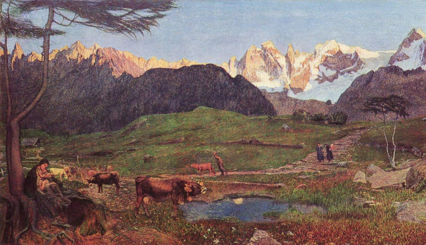 Giovanni Segantini. Alpine triptych. Nature