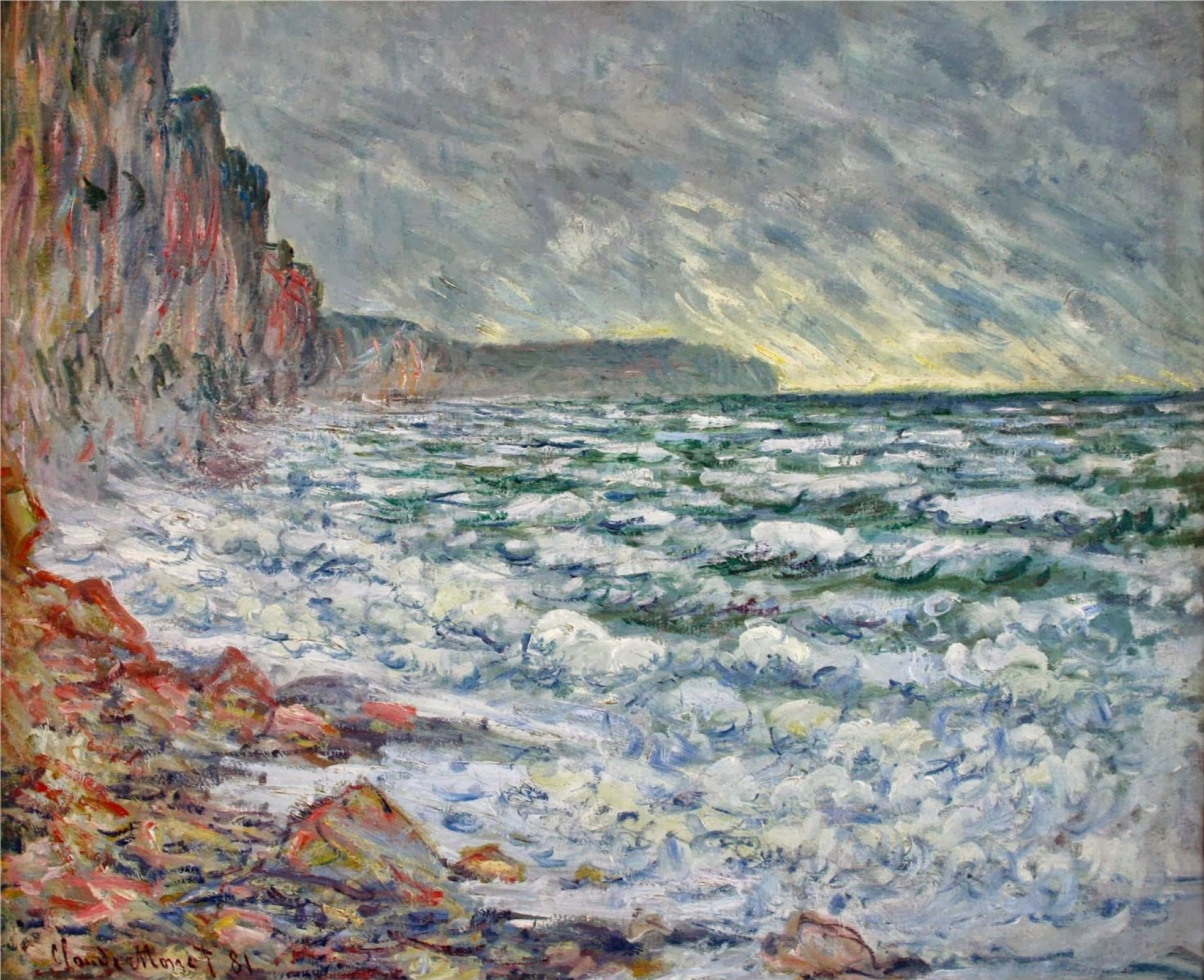 Sea Fecamp, 1881, 80×65 cm by Claude Monet: History, Analysis