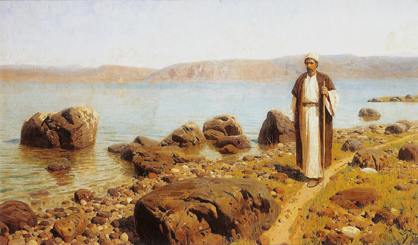 Vasily Polenov. On the sea of Galilee (Genisaretsky) lake