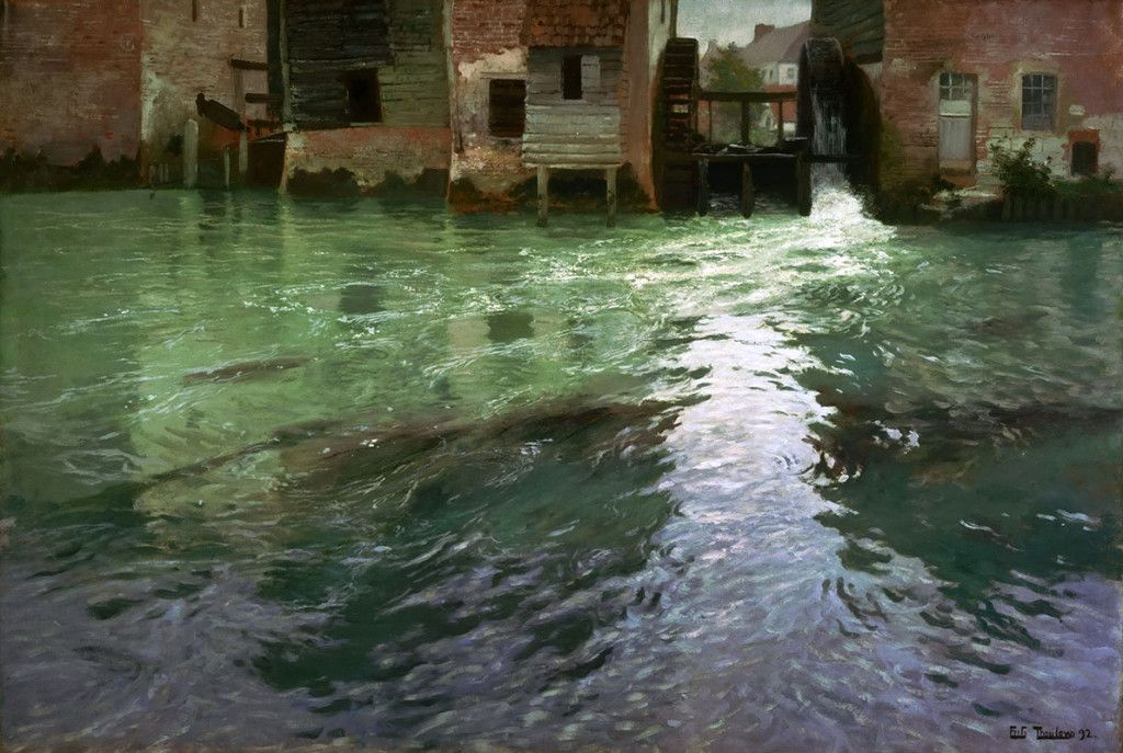 Frits Thaulow. Water mill