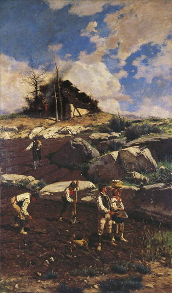 Michele Pietro Cammarano. Workers on the land