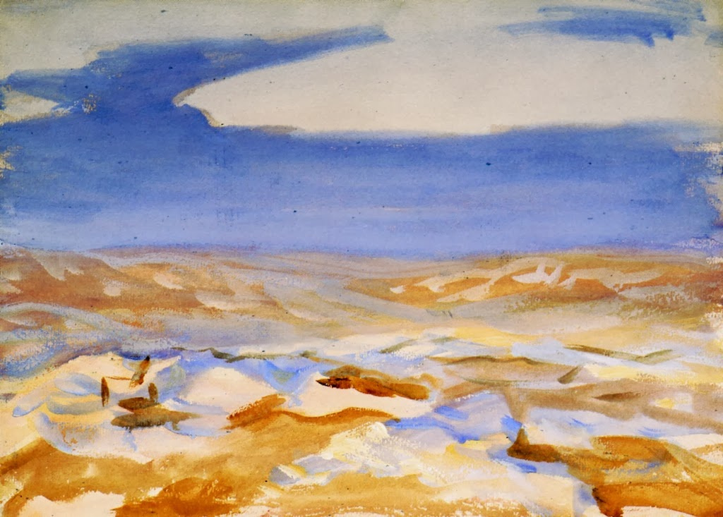 John Singer Sargent. View of the desert from Jerusalem