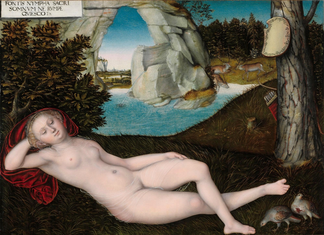 Lucas the Younger Cranach. Nymph of spring. after 1537