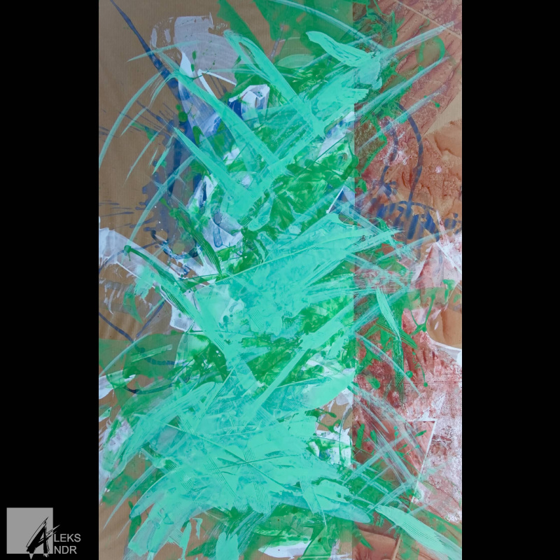 Science Botany. Abstract Painting