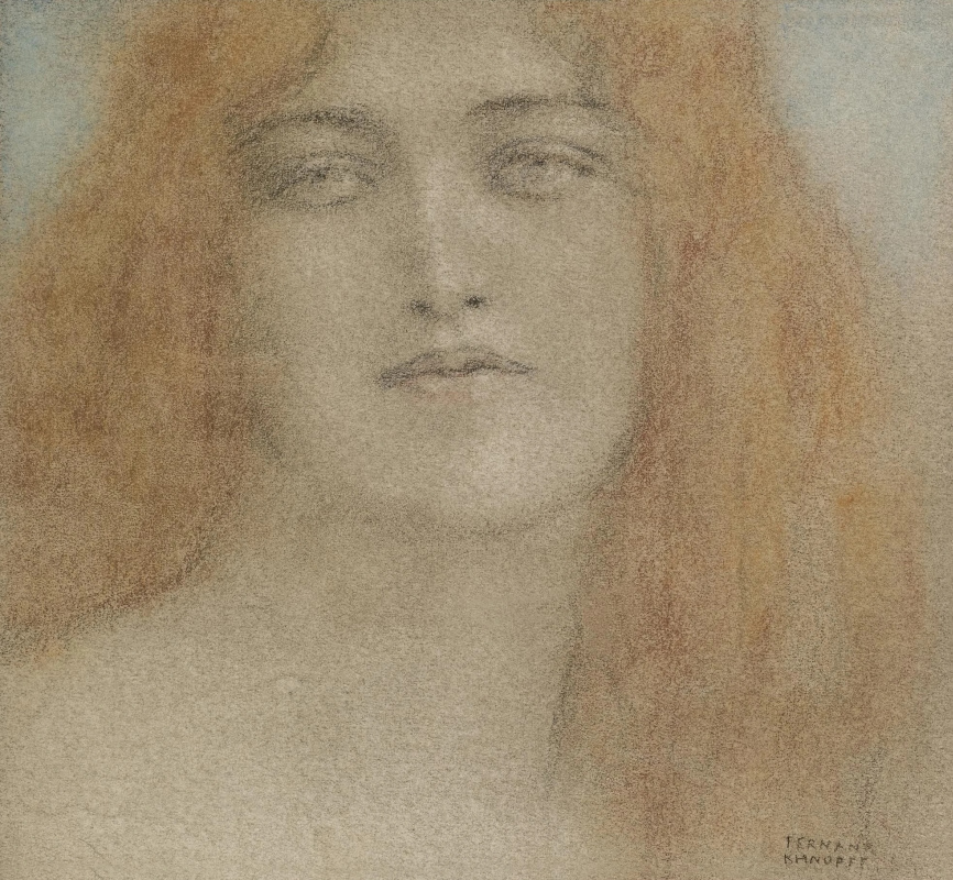 Buy digital version: Portrait of a woman. Etude by Fernand Knopf | Arthive