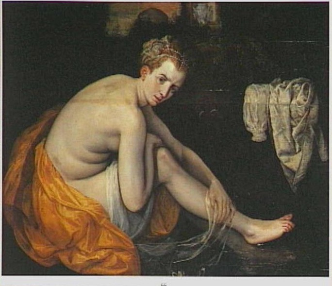 Frans Floris. Susanna in the bath d. m.
