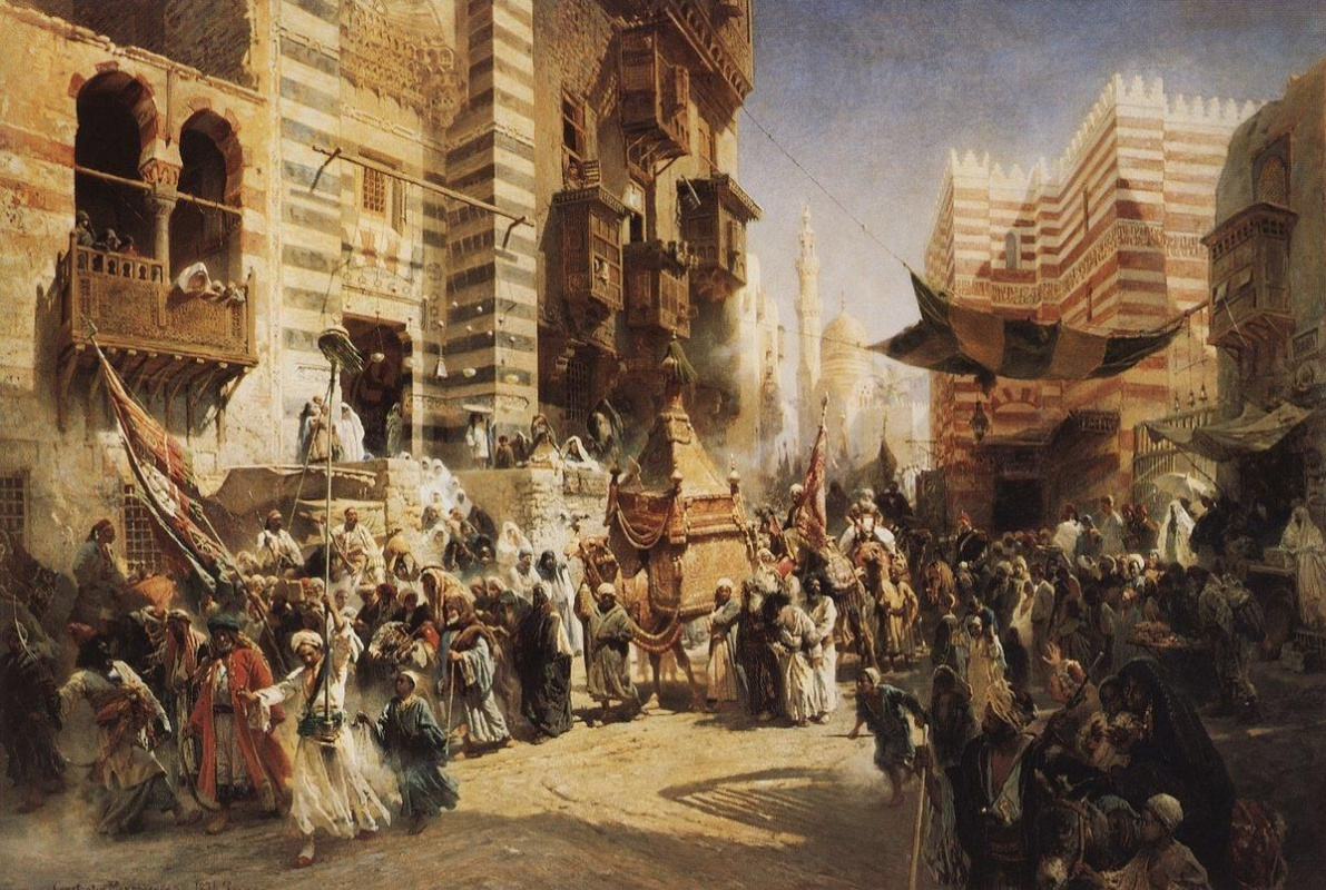 Перенесение Священного ковра в Каире Константин Егорович Маковский