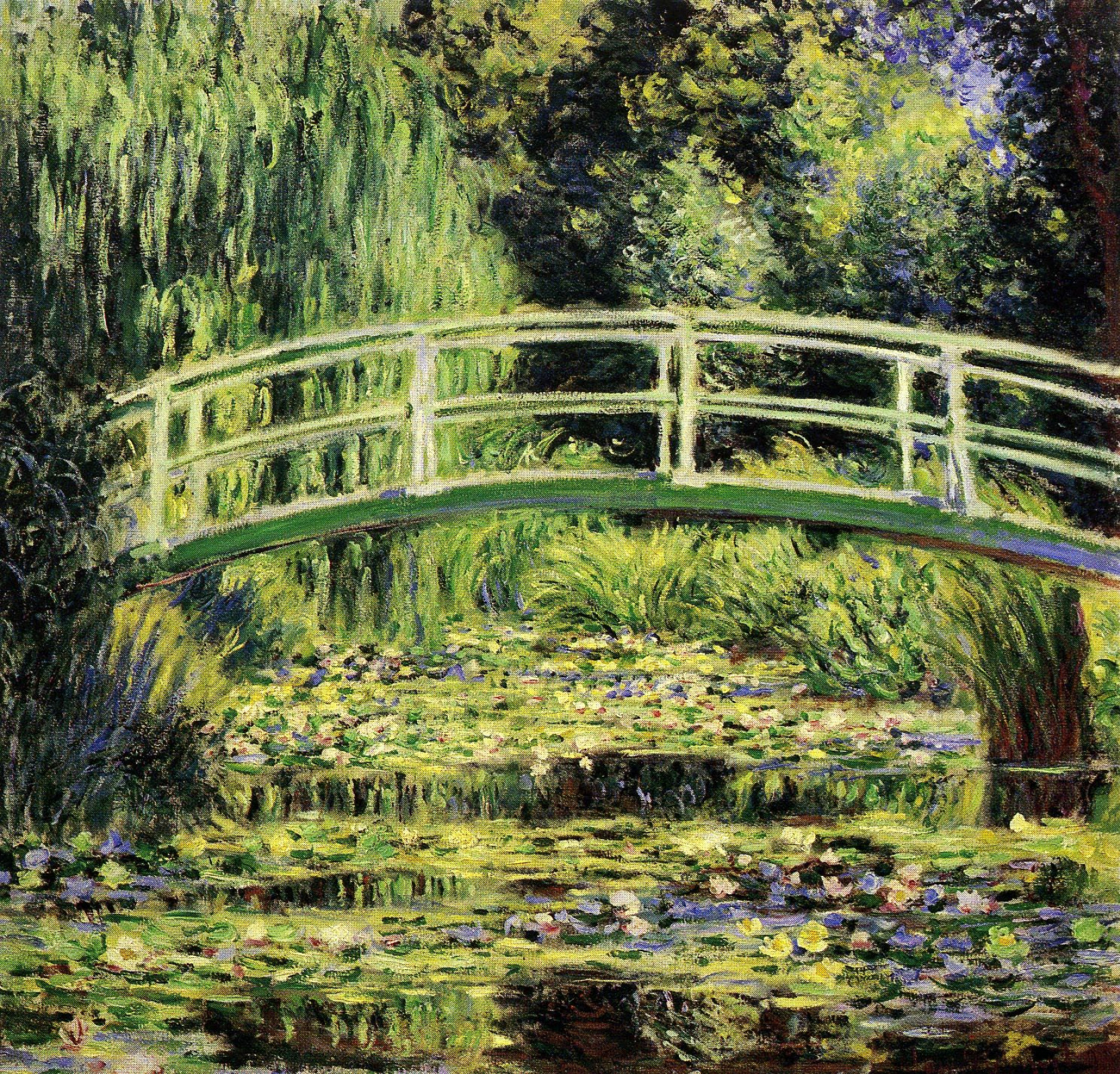 Claude Monet Lirios De Agua Blanca, 1899, 93×89 cm: Descripción de la obra  | Arthive