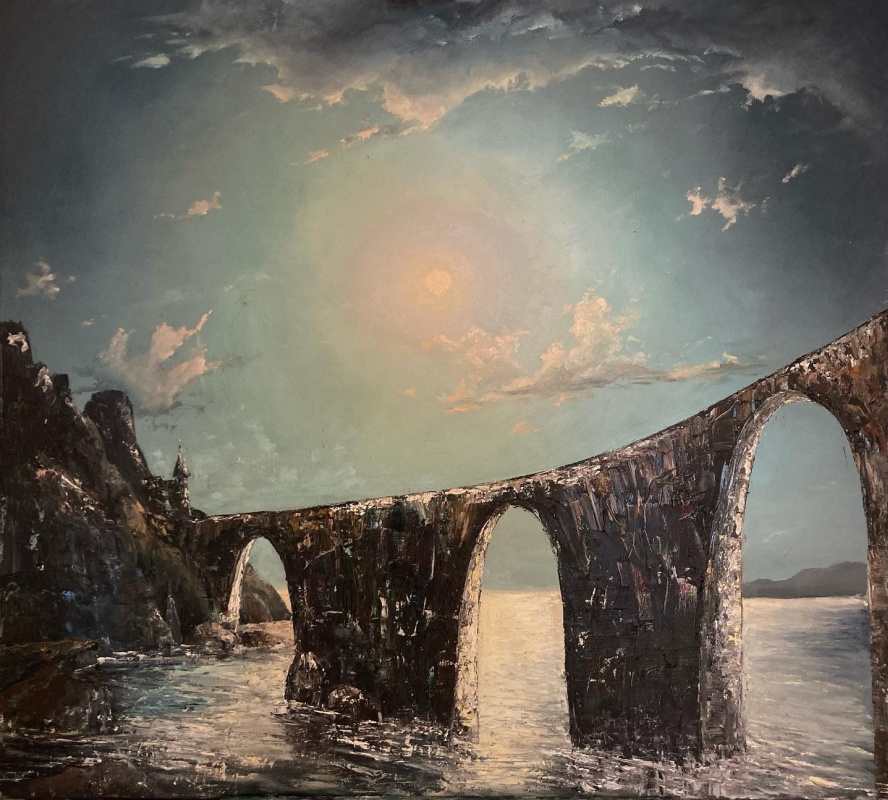Bridge under the moon