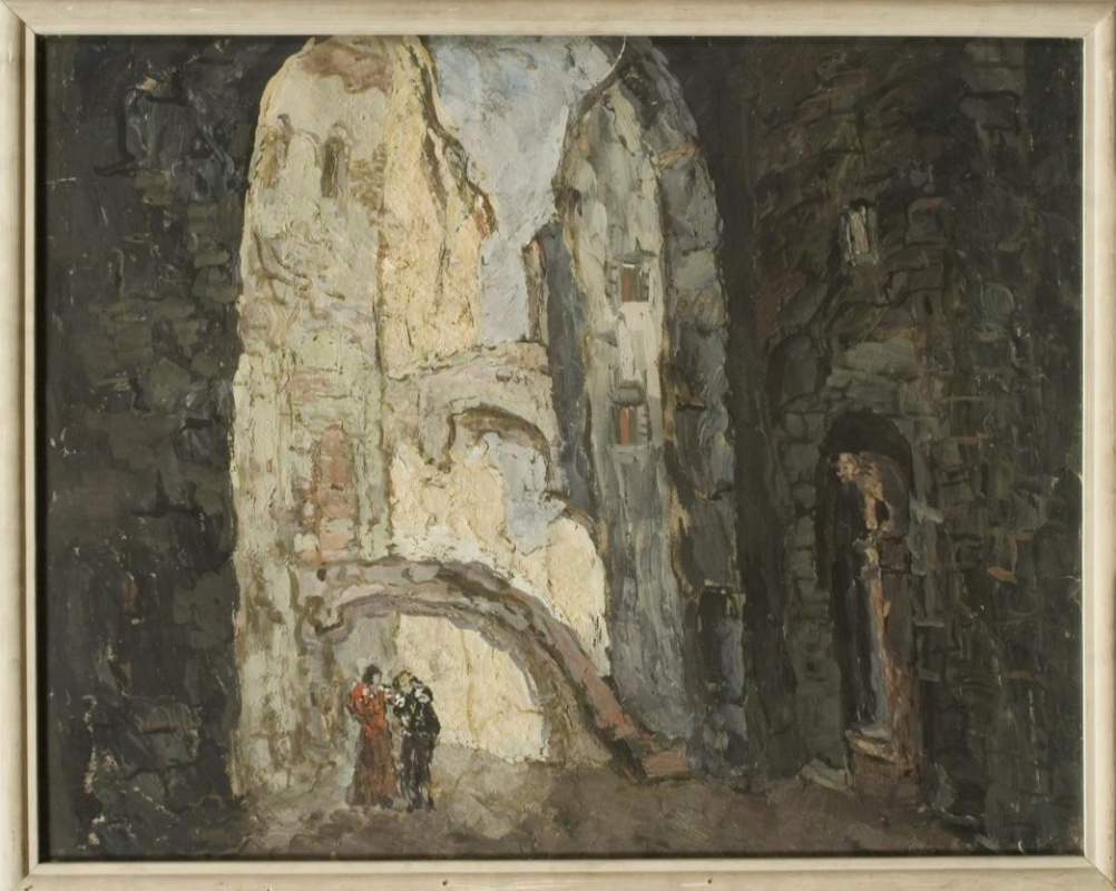 Sofya Markovna Yunovich. Sketch of the scenery for the play Romeo and Juliet. Street