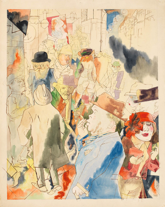 George Grosz. Streetscape