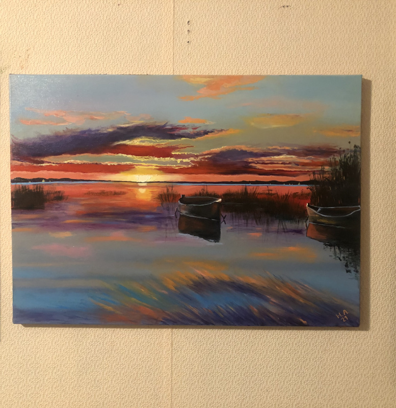 Sunset at the lake