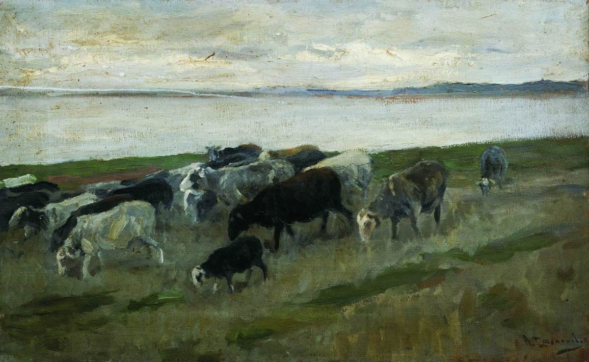 Alexey Stepanovich Stepanov. A flock of sheep