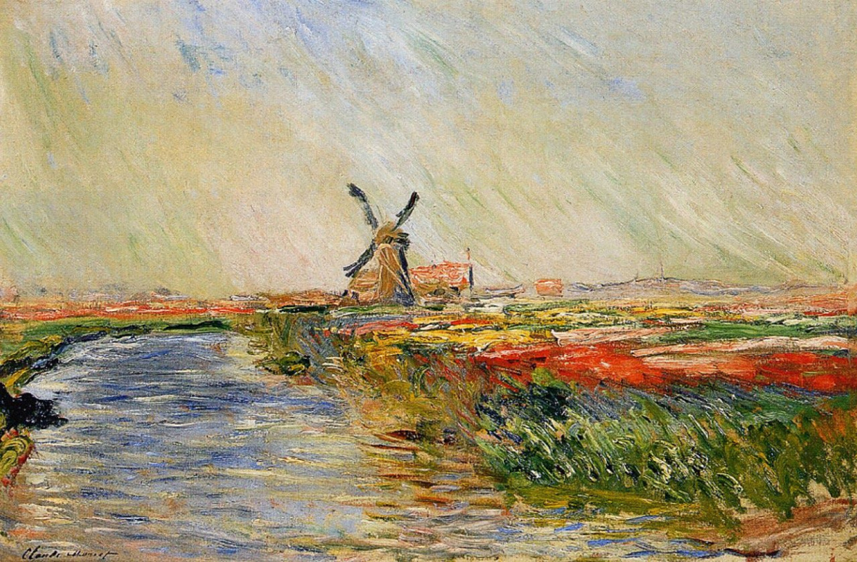 Claude Monet. Field of tulips in Holland
