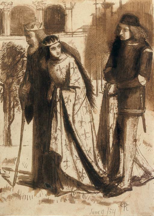 Servant Of The Queen, 1854, 11×15 Cm By Dante Gabriel Rossetti: History 