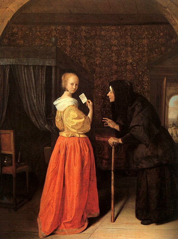 Jan Steen. Bathsheba receives a letter from David