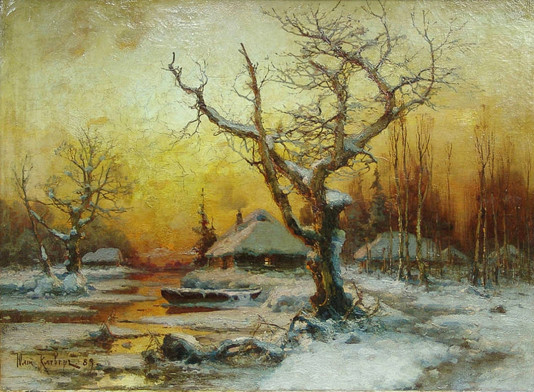 Julius Klever. Winter landscape