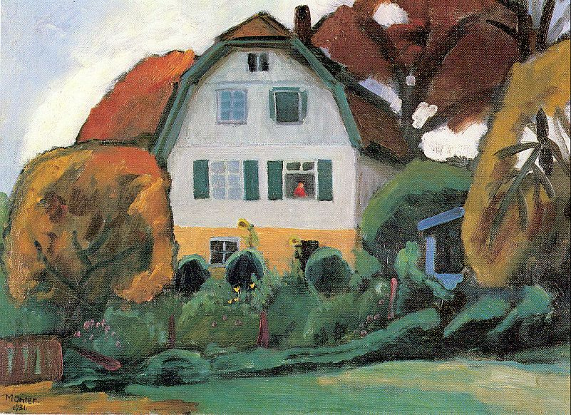 Gabriele Münter. "Russian house" in Murnau