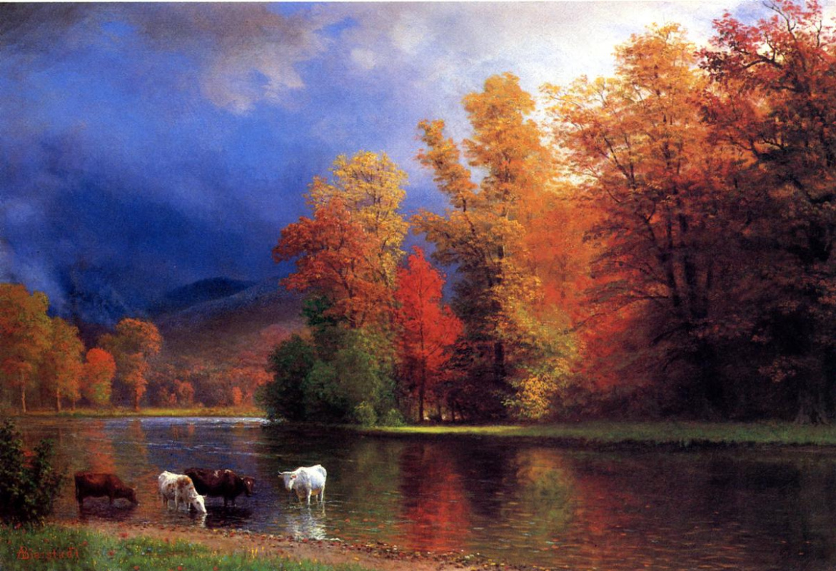 Альберт Бирштадт художник тихое озеро