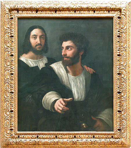 Double portrait / self-Portrait with a friend (Giulio Romano?)