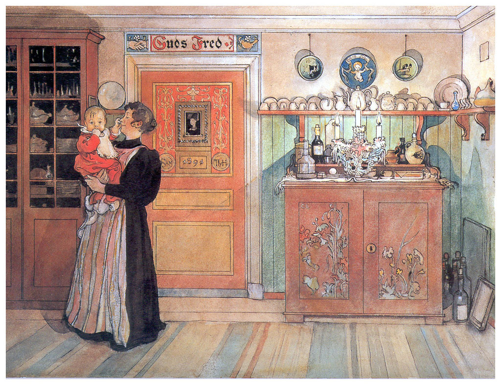 Carl Larsson. Between Christmas and New year