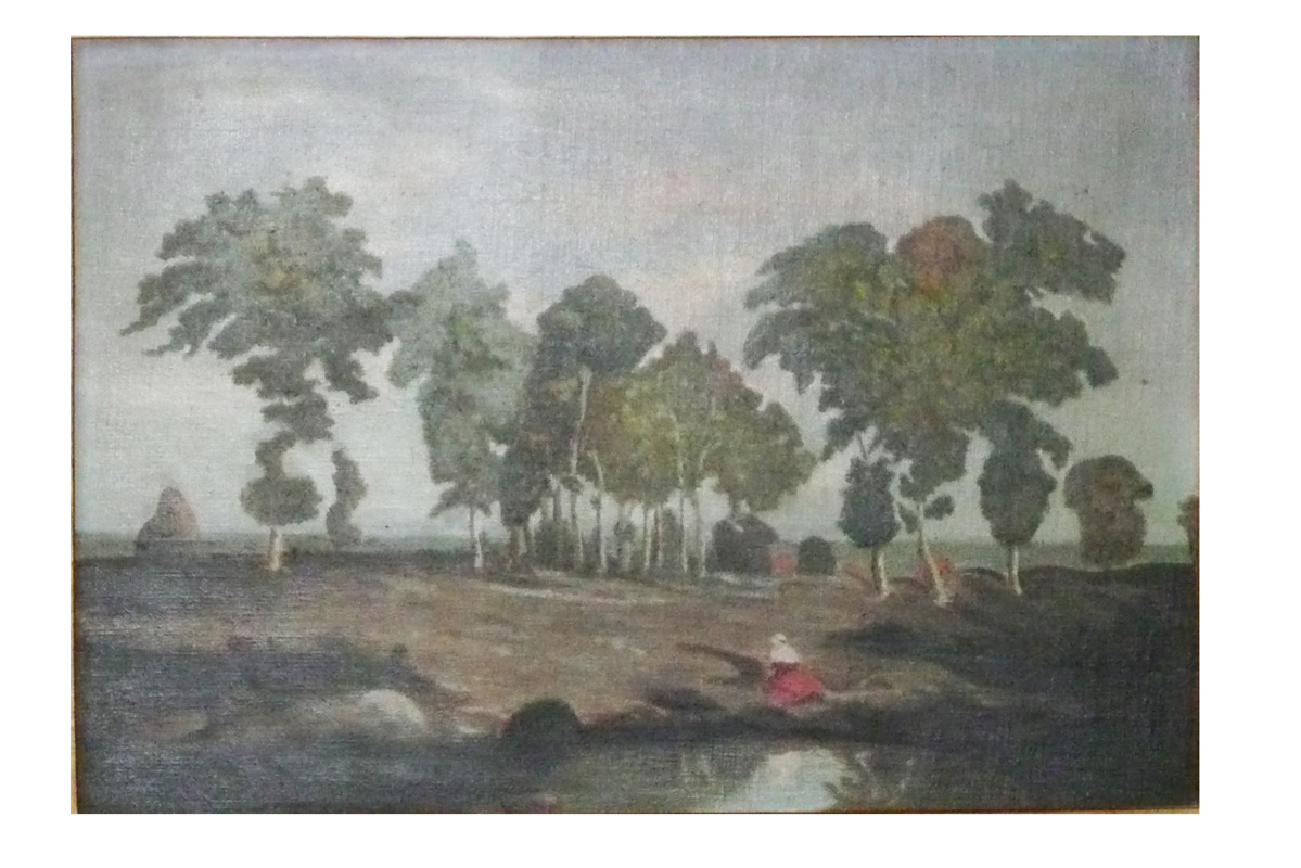 Zare Muradovich Muradyan. Trees by the lake
