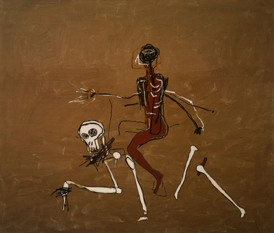 Jean-Michel Basquiat. Riding on death