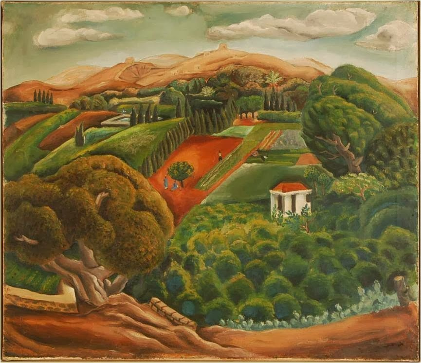Nahum Gutman. Valley landscape