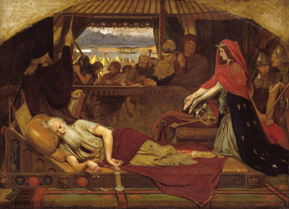 Ford Madox Brown. King Lear and Cordelia
