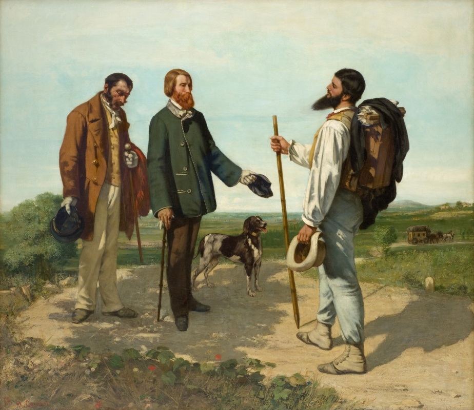 Gustave Courbet. Hallo Herr Courbet