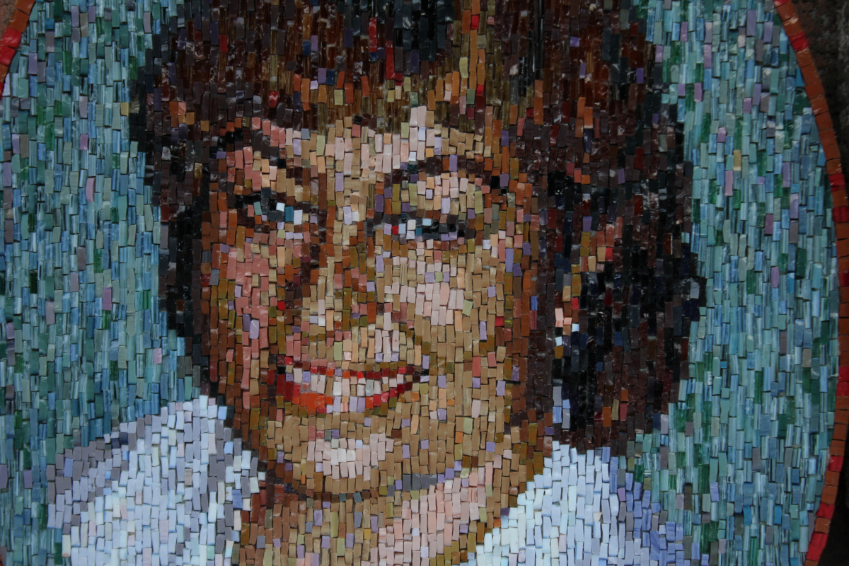 Justina Sergeevna Komissarova. Portrait mosaic