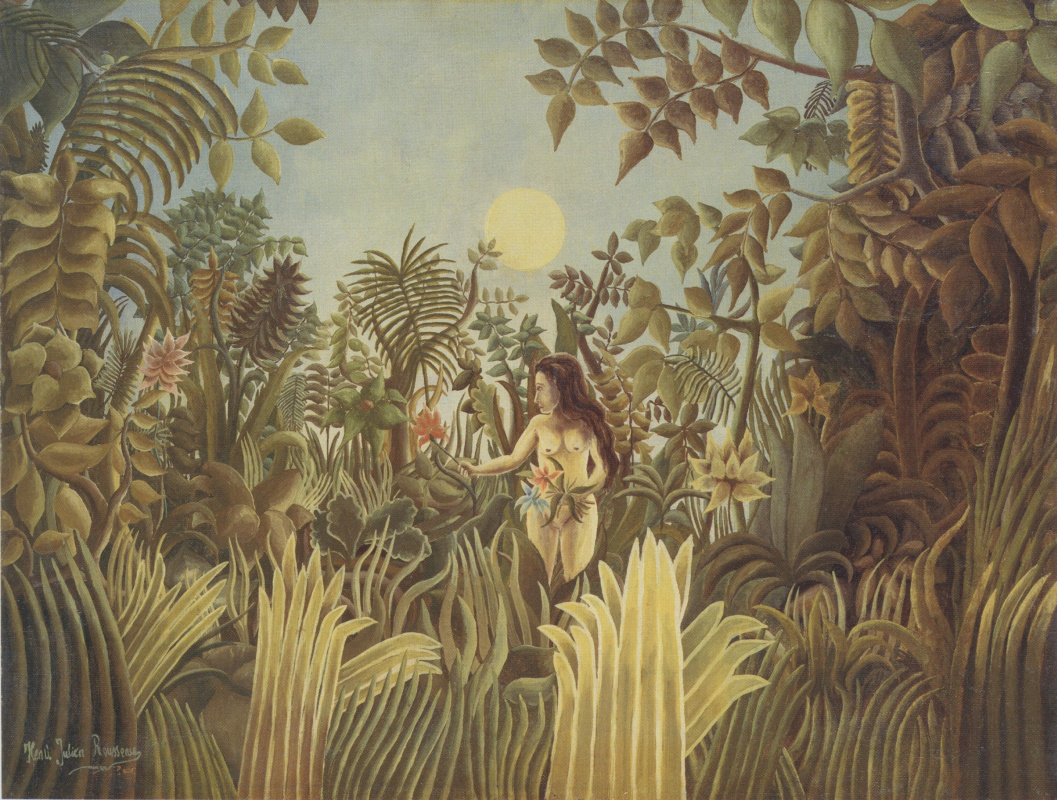 Henri Rousseau. Eve in the Garden of Eden