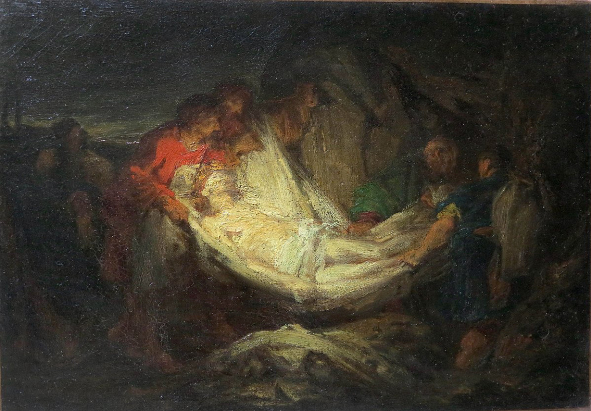 Alfred Dehodencq. Study for "Christ at the Tomb