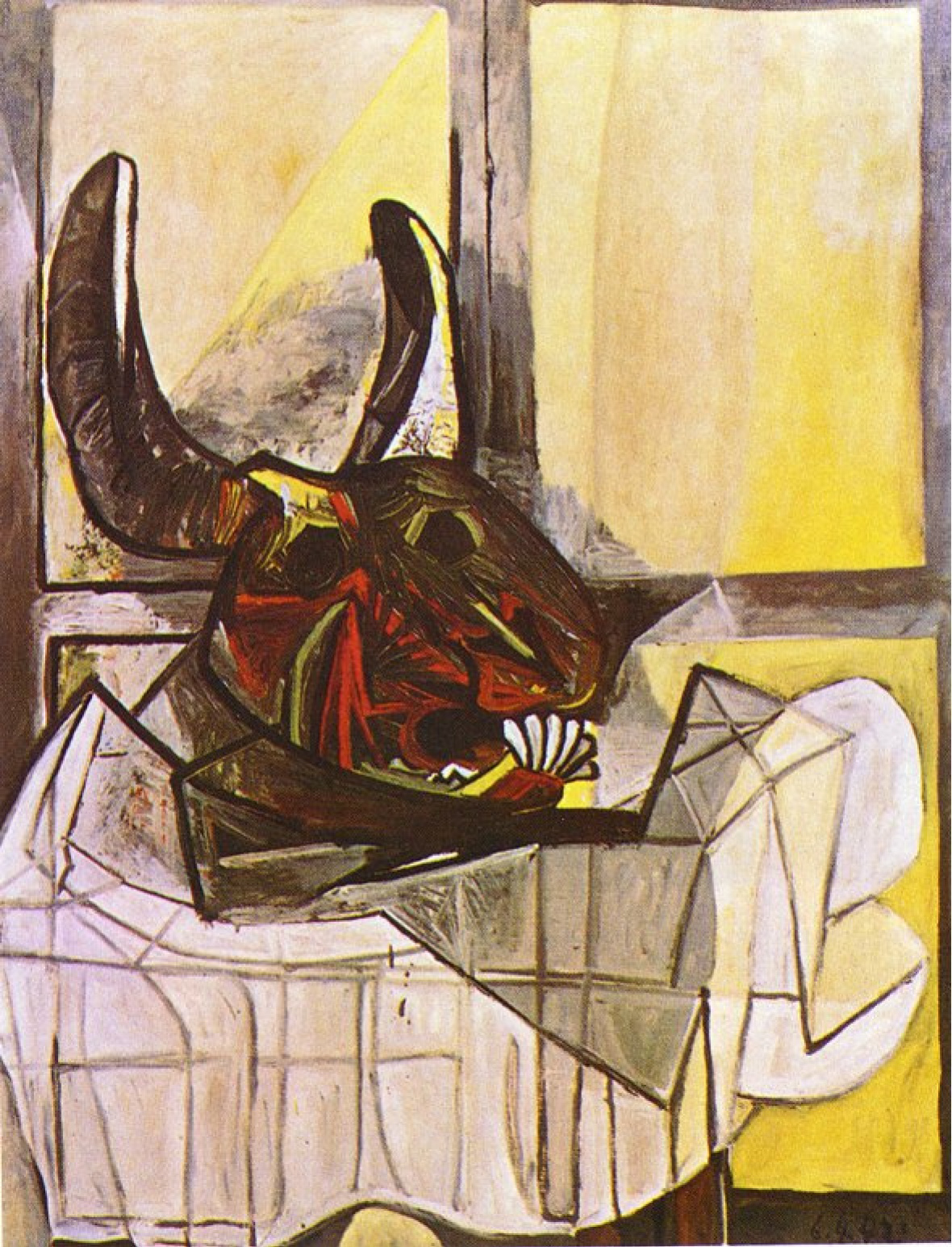 Comprimir Misión A pie Pablo Picasso La cabeza de un toro sobre la mesa., 1942: Descripción de la  obra | Arthive
