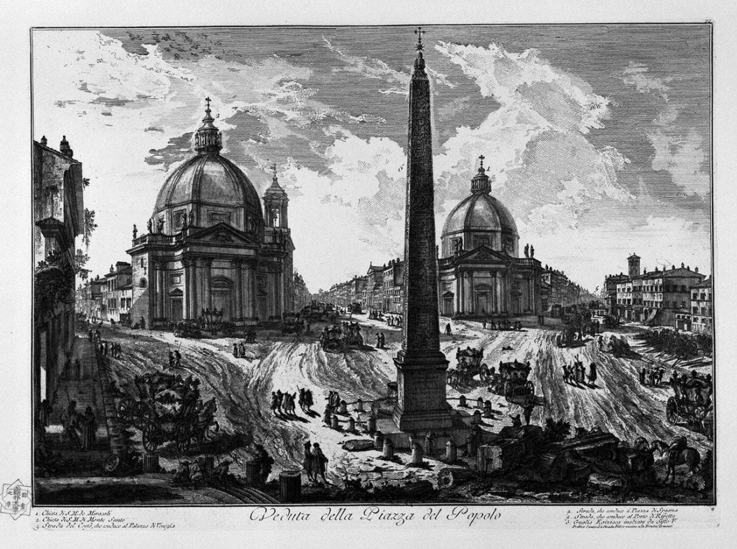 Giovanni Battista Piranesi. Obelisk Rome