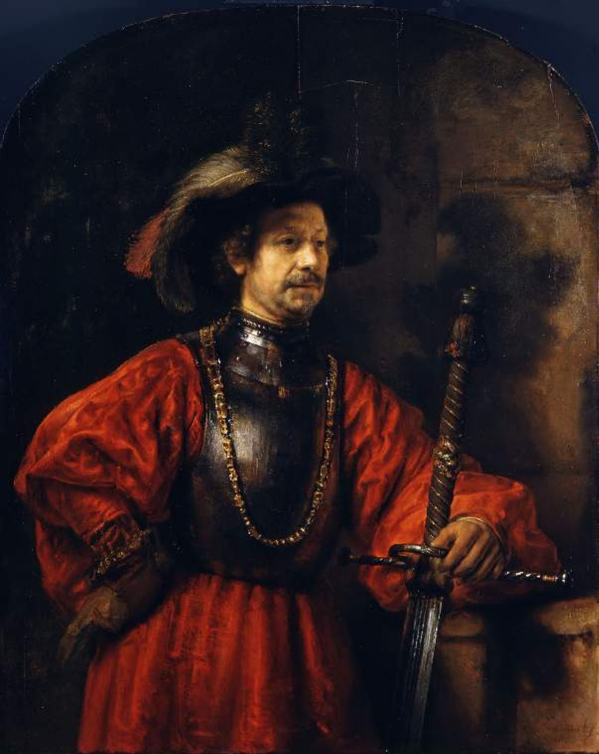 Рембрандт Харменс ван Рейн. Портрет мужчины в военной одежде