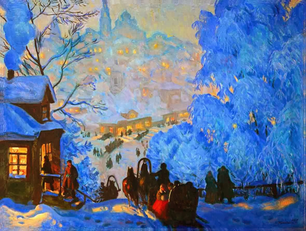 Зимние картины известных художников