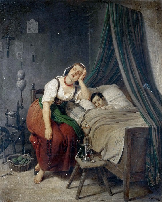 Theodor Leopold Weller. Caring mother