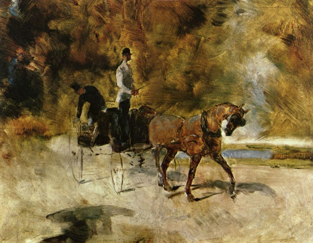 Henri de Toulouse-Lautrec. One-horse crew