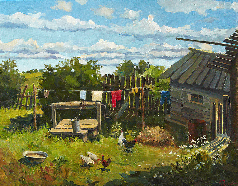 Yuri Ivanovich Roman. On the farm Atamanovka