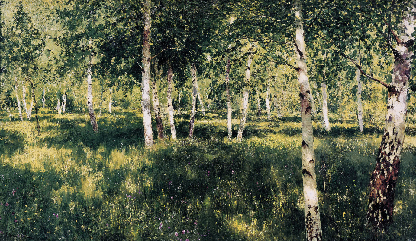 Isaac Levitan. Birch grove
