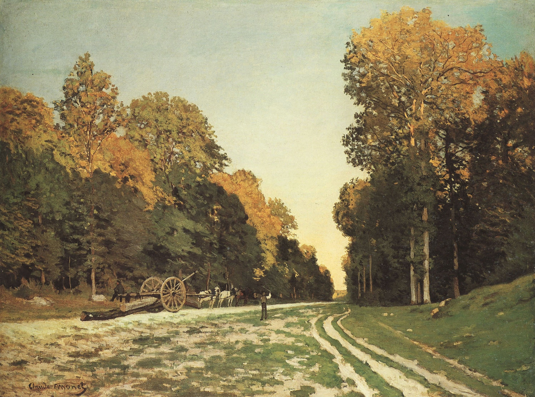 Claude Monet. The road of Chailly in the forest of Fontainebleau