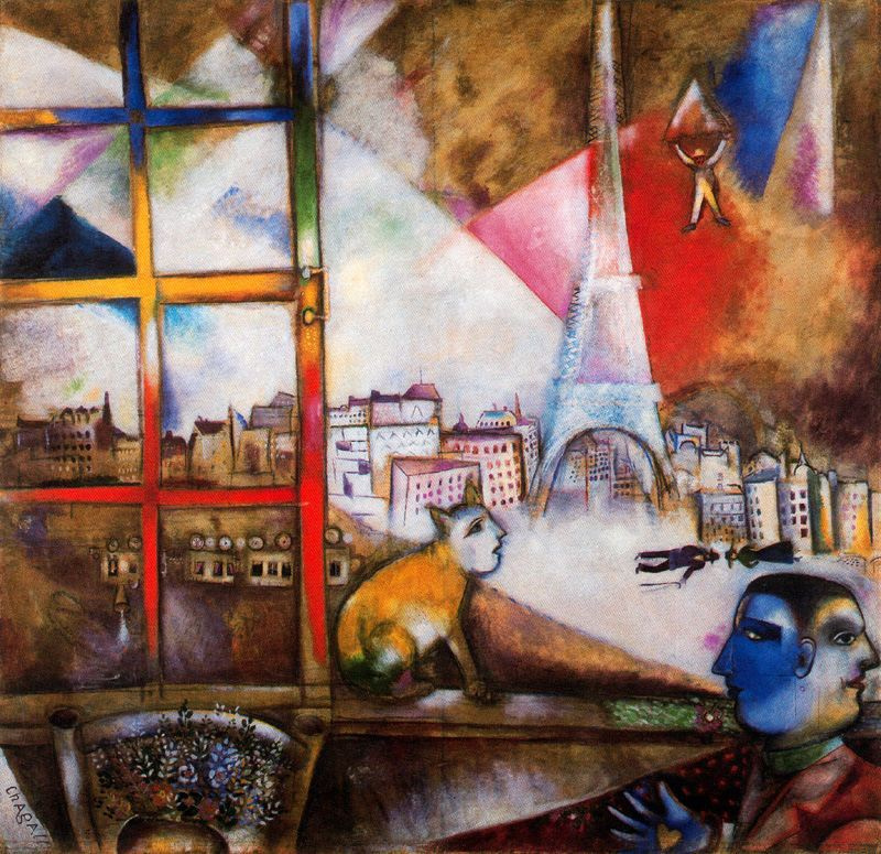 Marc Chagall. Paris through the window